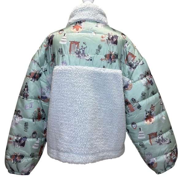Disney Parks “The Haunted Mansion” Sherpa, Cropped Jacket - NWT, Size L, Multi - Picture 3 of 17